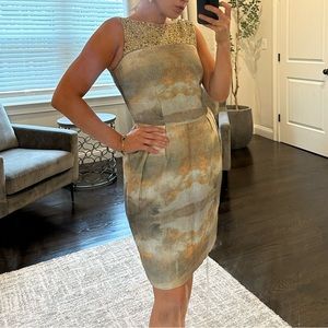 H&M beaded multi color dress